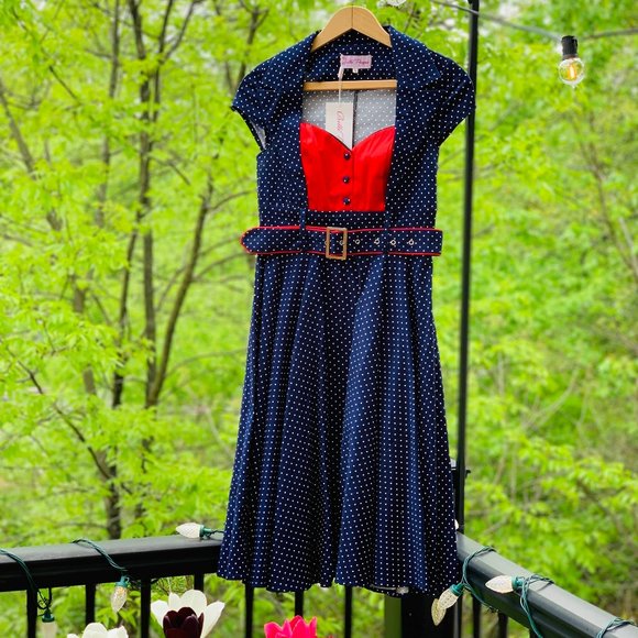 Vintage Style Dress NWT BELLE POQUE Brand - Picture 1 of 3